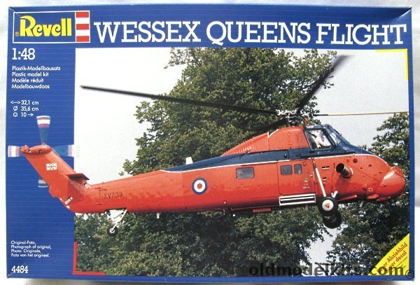 Revell 1/48 Westland Wessex (Turbine-powered Sikorsky S-58 'Choctaw') - Queen's Flight, 4484 plastic model kit